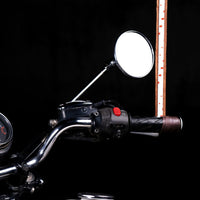 Trip Machine, leather handlebar grip wraps - Dark Brown